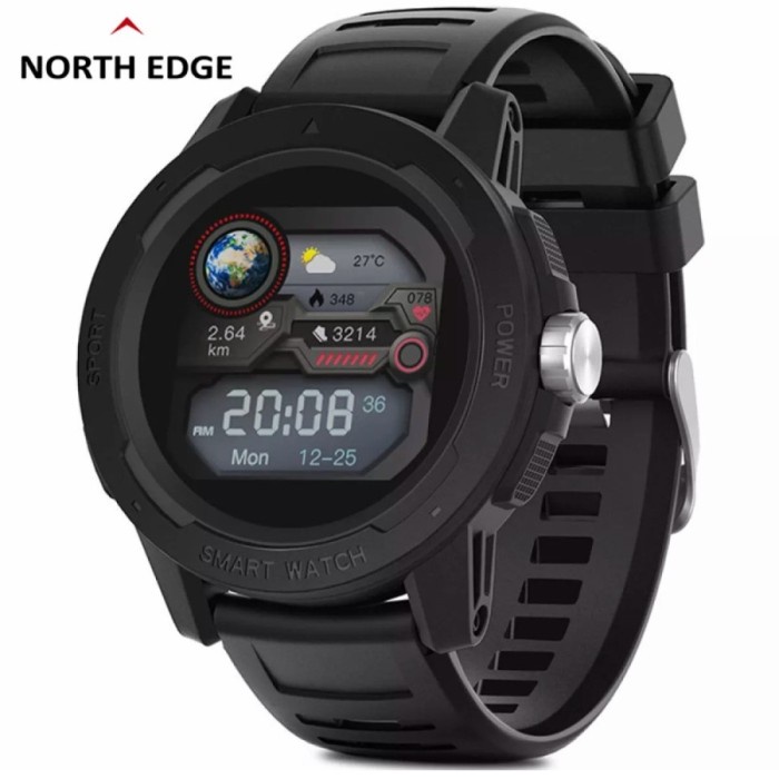 NORTH EDGE MARS 2 Jam Tangan Pria Smart Watch Tekanan Darah Android