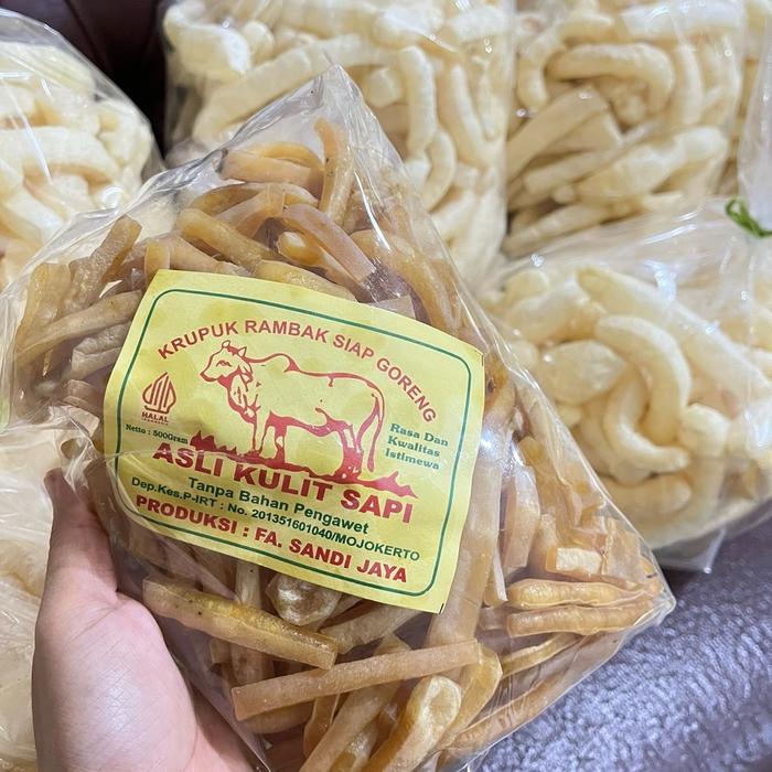 

BARANG TERLARIS Rambak sapi Stik Tebal 1 kg kode murah