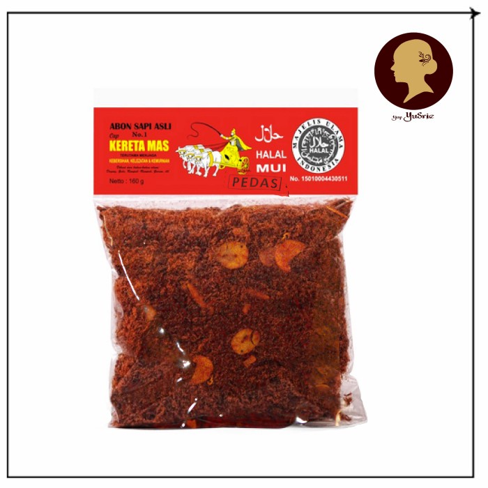 

BARANG TERLARIS Abon sapi Kereta Mas Solo 250 gr daging kering kreta Halal MUI dried b
