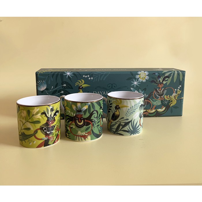 HAMPERS COFFEE CUP DAYAK BAKENA CANGKIR KOPI DAYAK BAKENA KODE 88