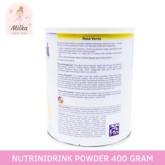 Diskon Nutricia Nutrinidrink Powder Vanila 400 Gram Susu Formula Pertumbuhan Anak 1-12 Tahun Susu