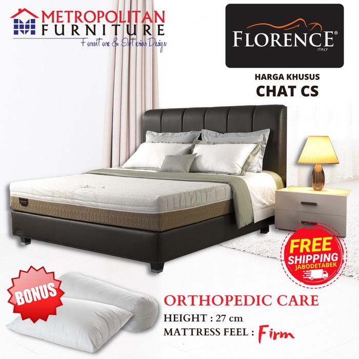 Kasur Springbed Florence Orthopedic Care Full Set Spring Bed