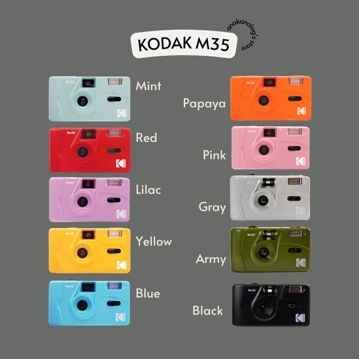 KODAK M35 POINT AND SHOOT REUSABLE CAMERA + FILM ORIGINAL QUALITY