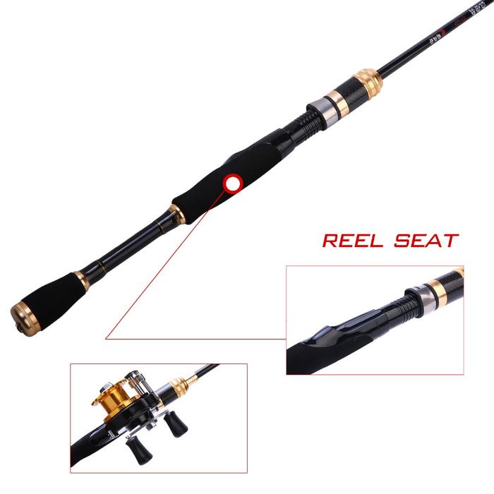 terbaru  sougayilang joran pancing udang 1.2m 2 bagian gagang pancing kayu eva menangani joran