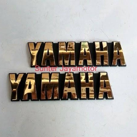 Emblem Yamaha RX king, Tangki set kiri kanan.