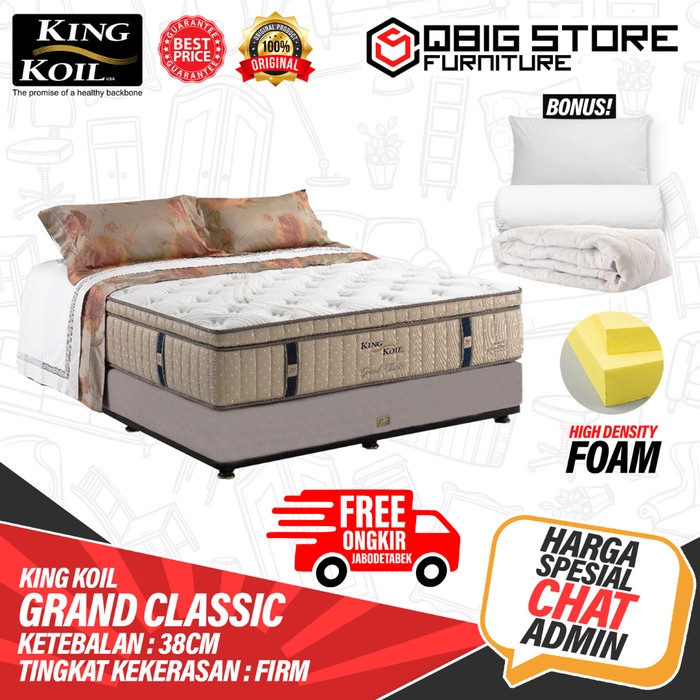 Springbed King Koil Grand Classic Kasur Spring Bed Matras