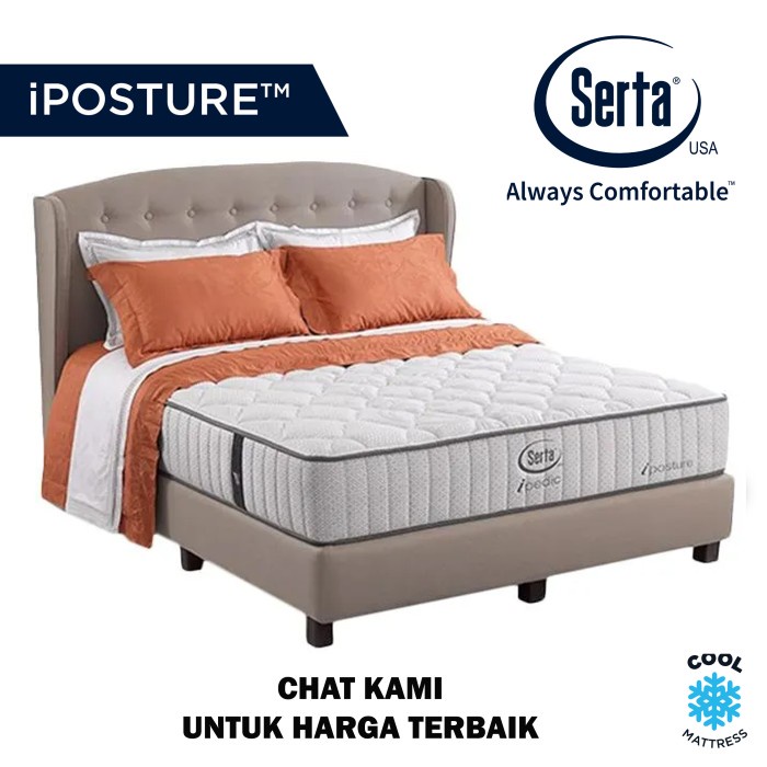 Springbed Serta I Posture 34 Cm 180X200 Matras Tanpa Divan/Sandaran