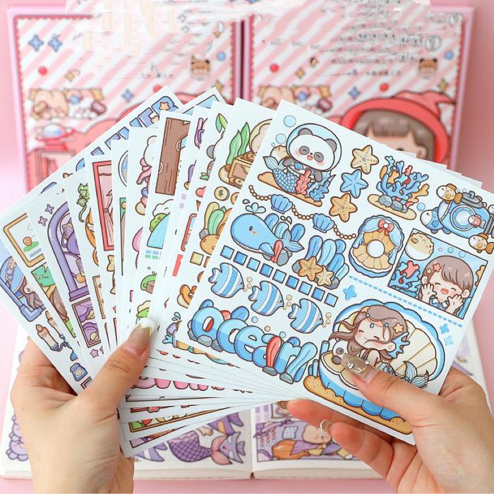 

Stiker Pack Dodo Sauce Fantasy Adventure Tour Girl TLD78 Kertas Notes Paper Stationery