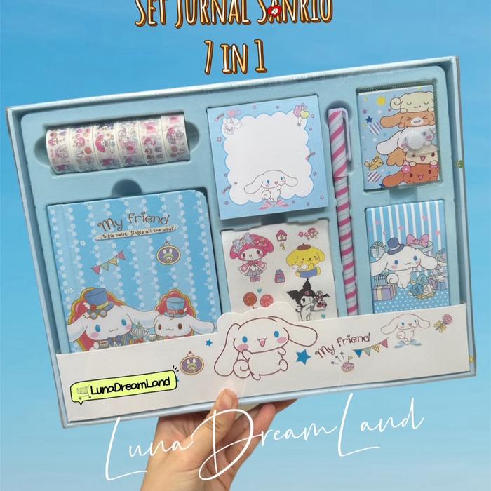 

GIFT SET Paket Jurnal Lengkap 7in1 Karakter SANRIIO Lucu