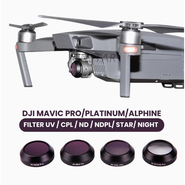 TERBARU Filter DJI Mavic Pro Platinum Alphine White - ND CPL UV