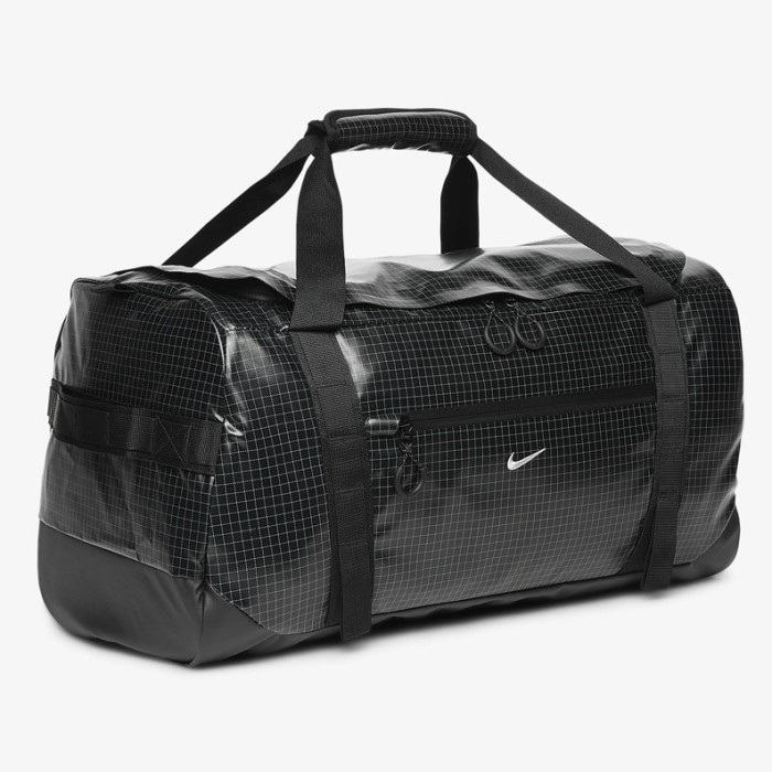 terbaru  tas nike hike duffel bag (50l) waterproof sport gym travel bag black original ready