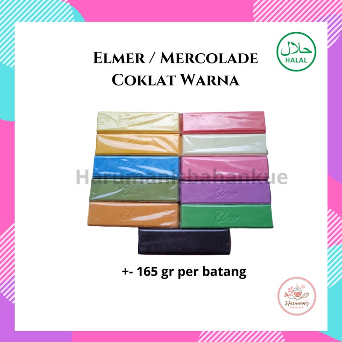 

Ready Stok" Elmer / Mercolade Coklat Batang Warna Compound +-165Gr