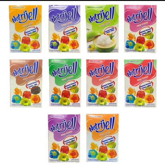 

Ready Stok" Agar Nutrijell Tepung Agar Aneka Rasa