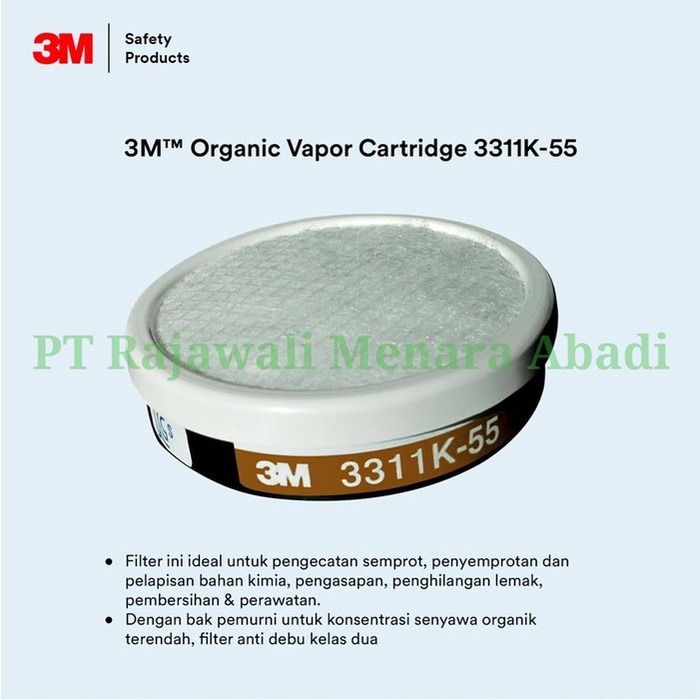 3M Masker 3200-55 Spray Kit Respirator 3200 & Filter 3311K-55