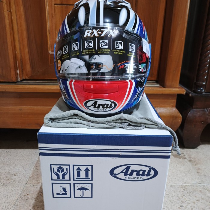 ARAI RX7X NAKANO RABBIT RED