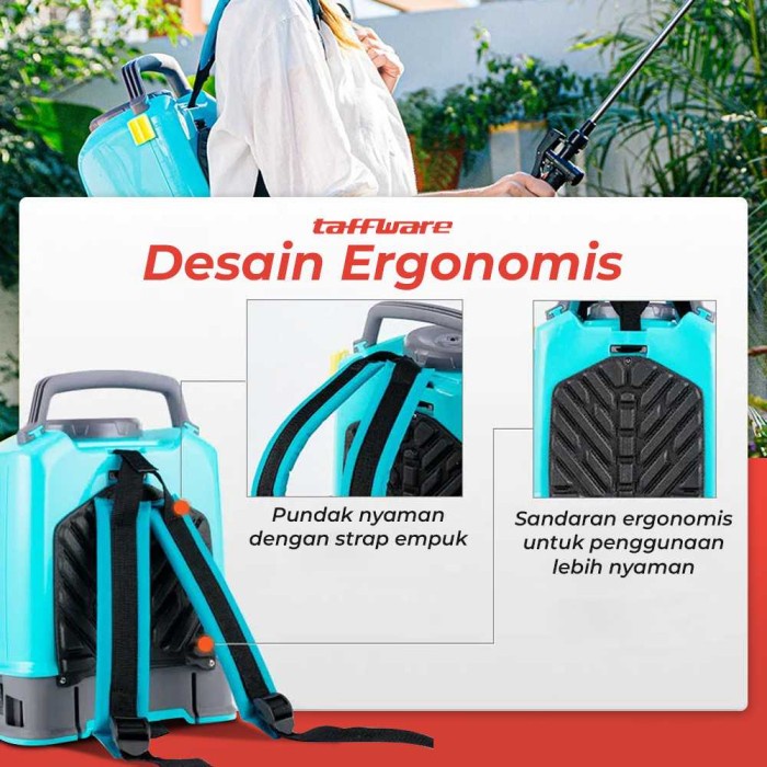 Paling Baik Tangki Semprot Air Tanaman Elektrik Botol Sprayer 10 Liter Portable Rechargeable