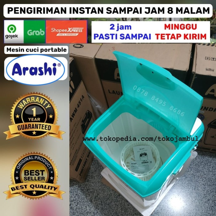 Mesin Cuci Mini Portable 4,5 kg Arashi