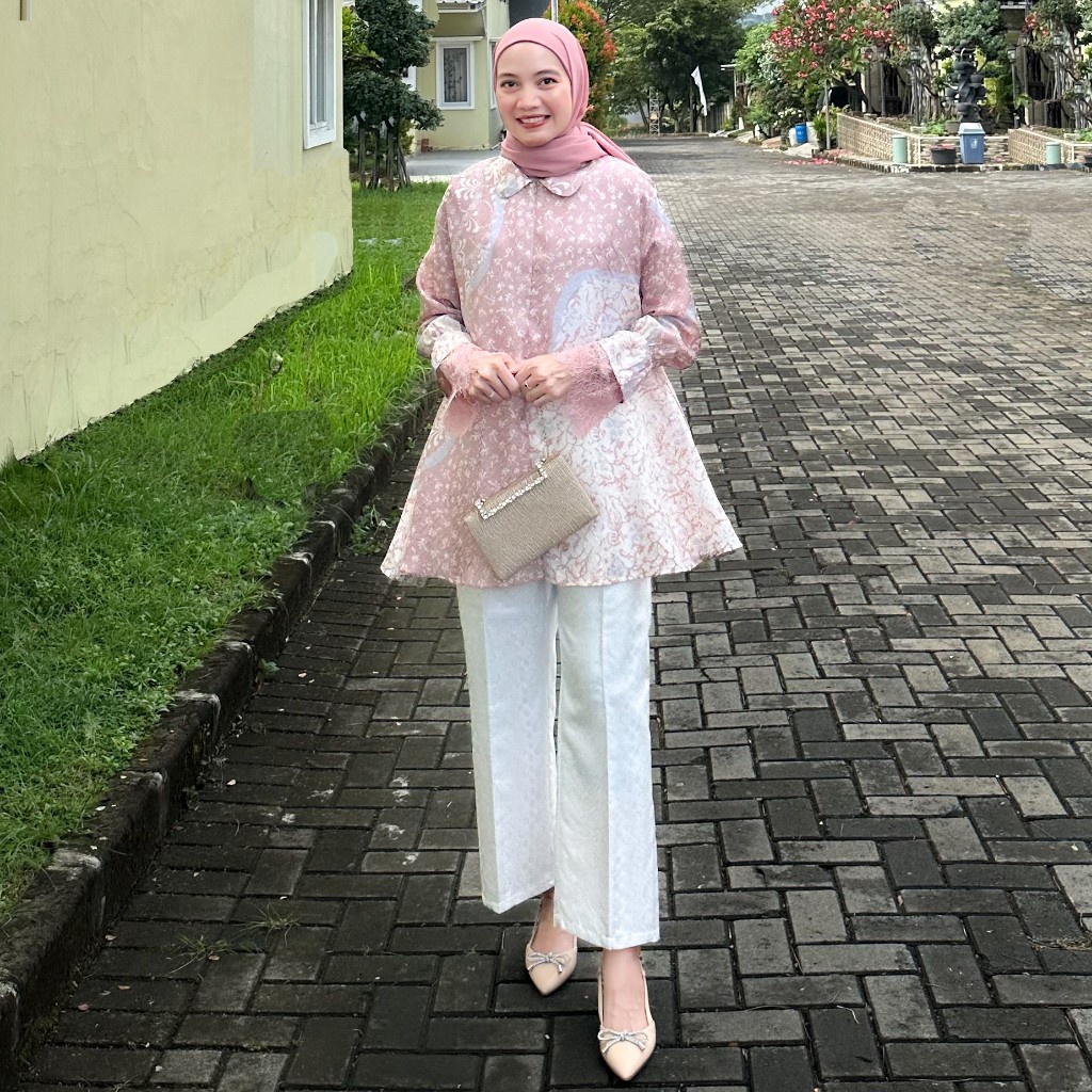 ZARA Set Blouse dan Celana Batik Modern Viscose