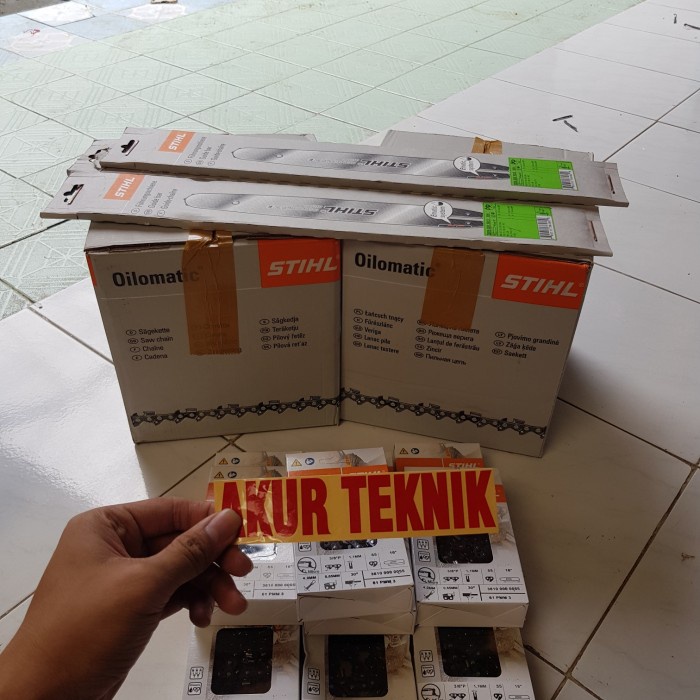 HJK rantai STIHL MS 180 bar 16 inch STIHL ASLI ORIGINAL