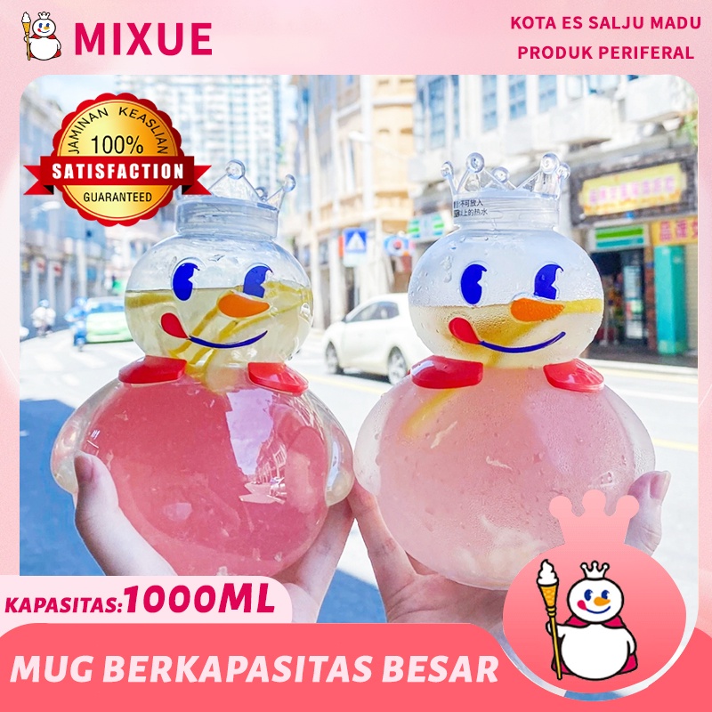 yangbaru- Botol Minum Mixue Tumblr 700Ml Botol Mixue Original Mixue Botol Minum Besar Mixue Cangkir