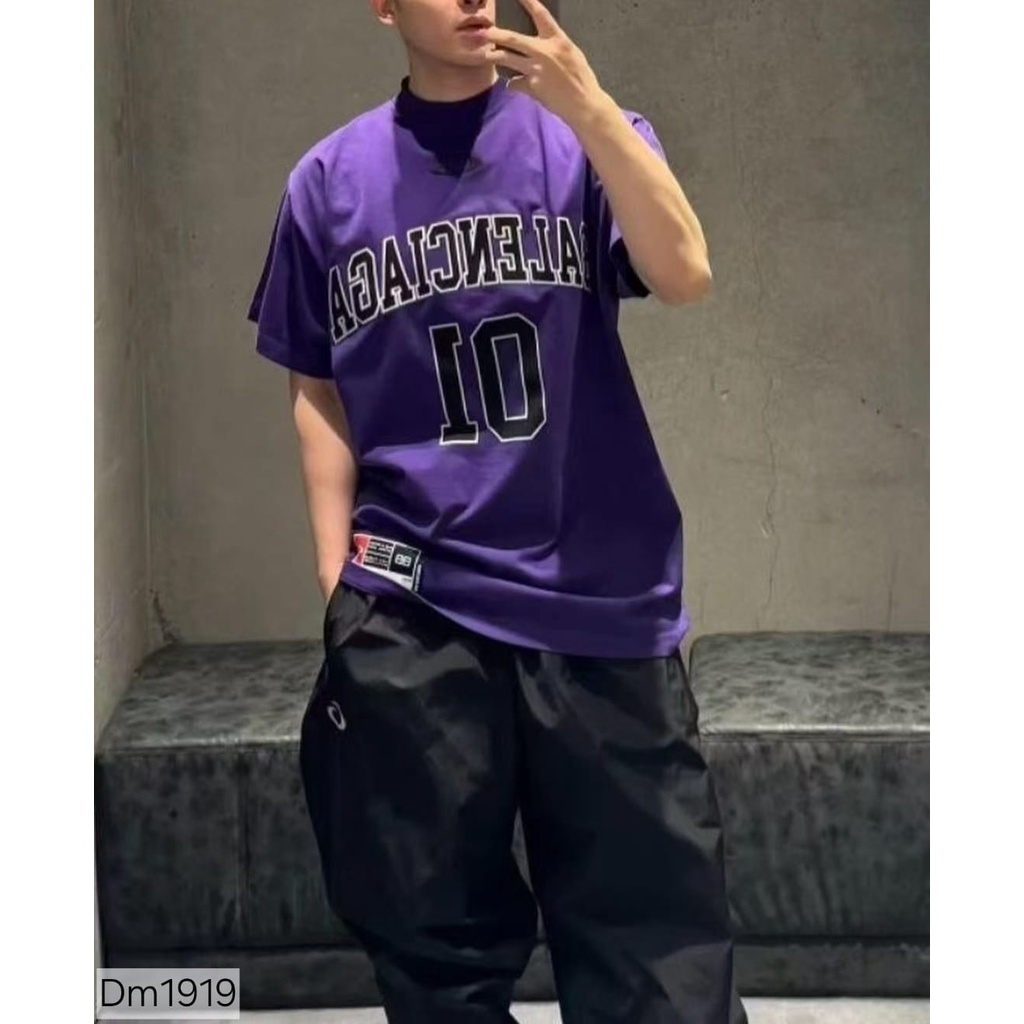 Flawless Fit T-Shirt Ungu balenciaga kaos original Stand Out Atasan Branded pria Oversiz