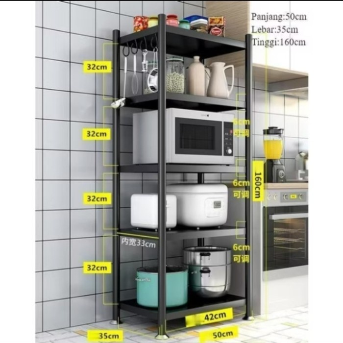 DISKON Rak Microwave Susun Rak Dapur Rak Minimalis Rak Oven Microwave