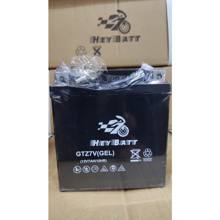 Aki motor Heybatt GTZ-7V GEL (untuk motor NMAX ) DiskonJual MurahHarga DiskonObral