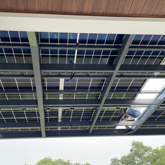 Paket Instalasi PLTS Canopy Rooftop