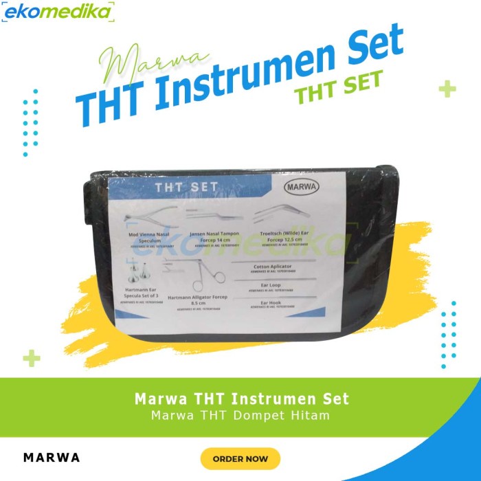 THT Set Marwa THT Instrumen Set Murah / Marwa THT Dompet Hitam
