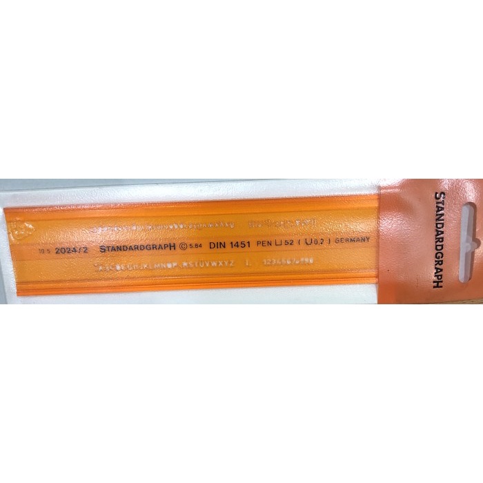

Mal Huruf / Penggaris Huruf 2Mm Standardgraph Germany