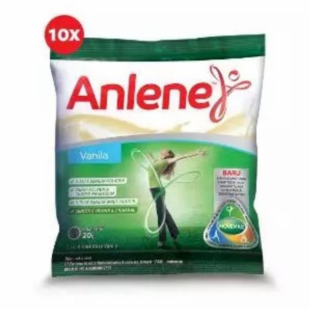Tebaru Susu ANLENE Susu bubuk Vanila 10X25gr / Susu Lansia Tulang Berkualitas