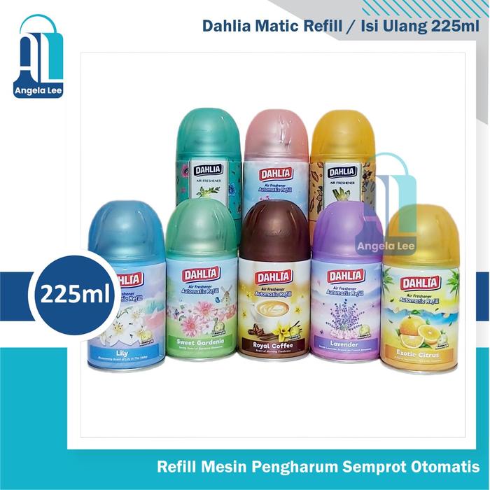 Rill Mesin Dahlia Matic Spray Pengharum Semt Otomatis 225Ml Tahan Lama Dahlia Teh Keraton Dahlia