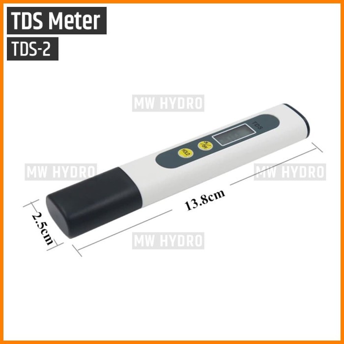 READY TDS METER - HIDROPONIK / AIR MINUM / WATER TREATMENT - TDS-2