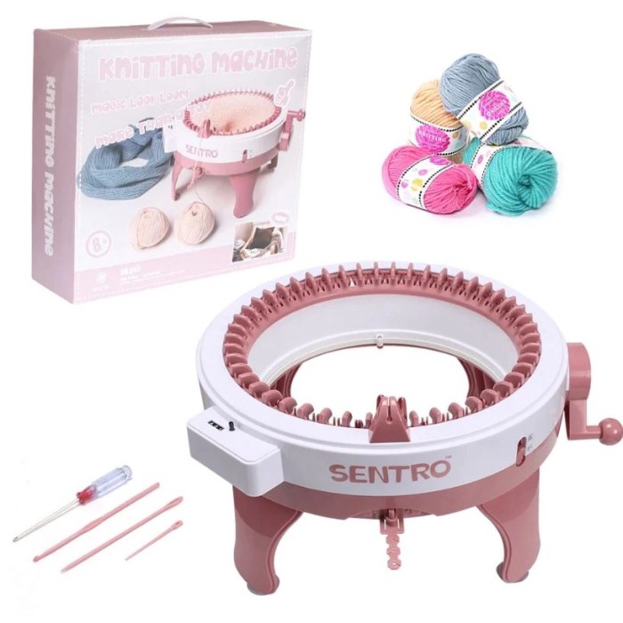 

Alat Rajut Otomatis Cardigan Syal Topi Smart Weaving Machine Cross-B