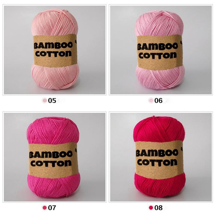 

(1-20) Benang Rajut Katun Bambu