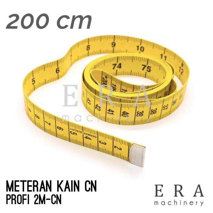 Meteran Jahit Kain PROFI 200CM / 2M Kuning Lebar Jerman Quality CN