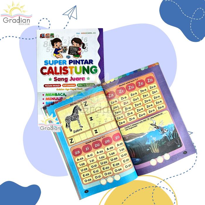 

SALE !!! [PAKET ISI 3 BUKU] BUKU ABACAGA CALISTUNG BALISTUNG FULL COLOR READYY