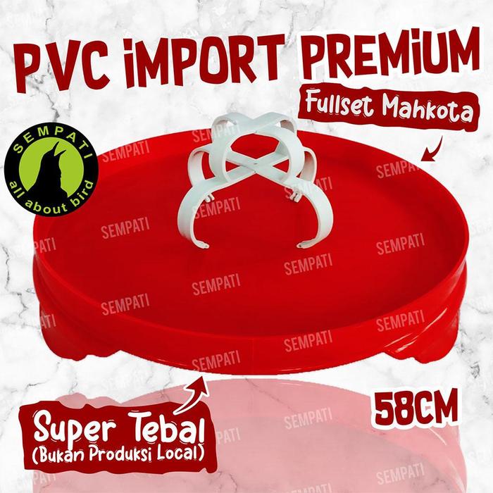 SEMPATI Tebok Sangkar Kandang Burung Murai Pvc Import Plus Mahkota Fulset Anti Pecah Murai Kapsul