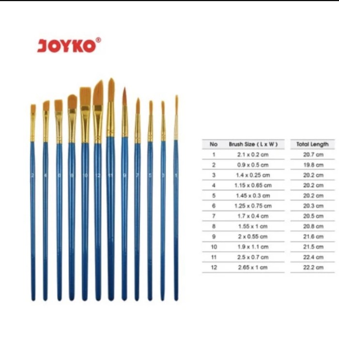 

Art Brush Set Alat Lukis Kuas Air nyak Acrylic Joyko BRS -7 DiskonJual MurahHarga DiskonObral