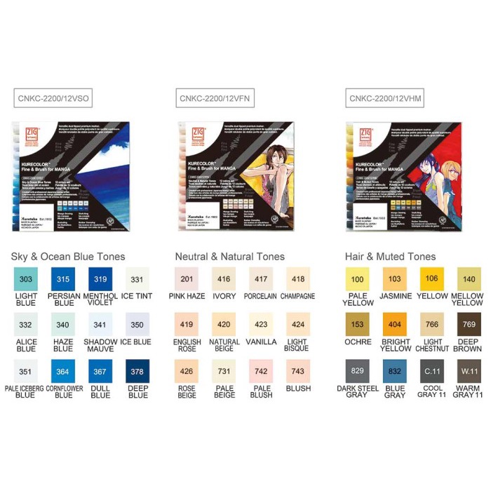 

Zig fine & brush for manga kuas lukis CNKC 2200 set isi 12 DiskonJual MurahHarga DiskonObral