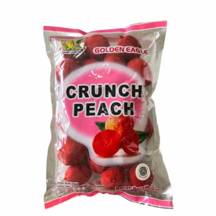 

Manisan Buah Merah Persik Manisan Golden Eagle Crunch Peach 500Gr