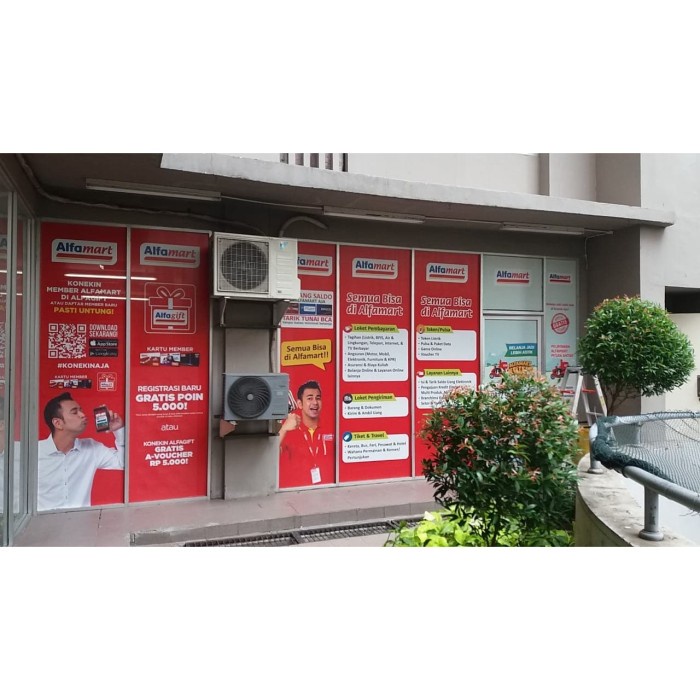 Cetak sticker vinyl / transparan meteran