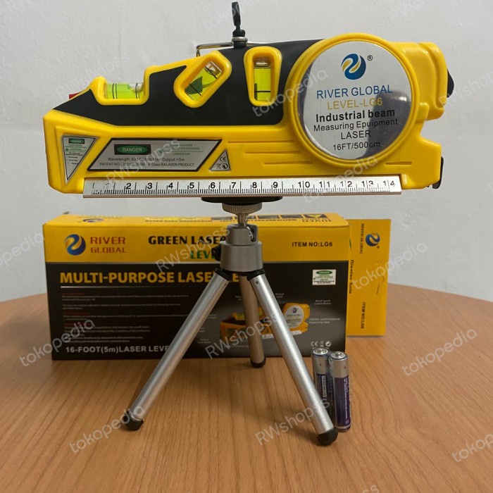 Laser Waterpass Digital Magnet Non Magnet Meter Meteran Green Hijau