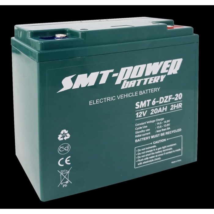 SAMOTO Battery 12V 12AH Baterai Aki Kering Sepeda Listrik 6 DZF 12 2HR