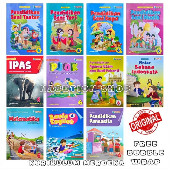 

SALE !!! BUKU PELAJARAN KELAS 6 SD/MI KURIKULUM MERDEKA PENERBIT YUDHISTIRA ORI READYY