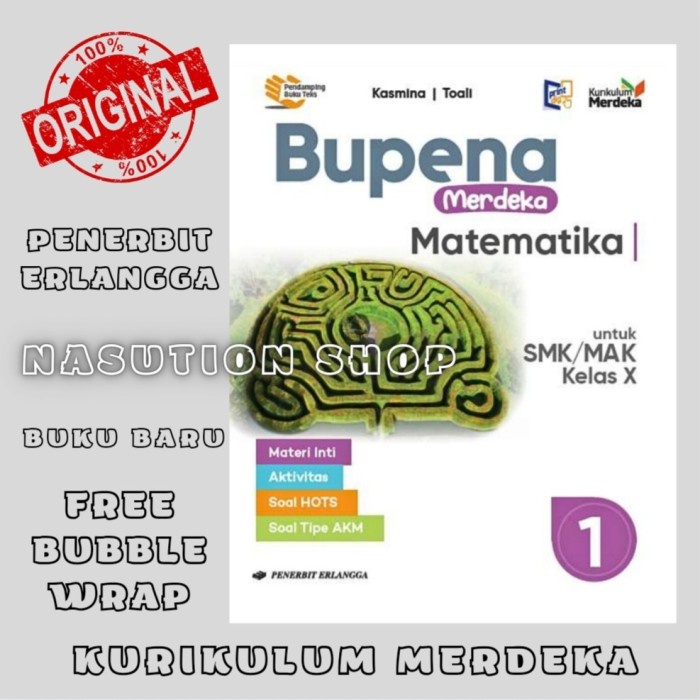 

SALE !!! BUKU BUPENA MATEMATIKA KELAS 1 / X 10 SMK ERLANGGA KURIKULUM MERDEKA READYY