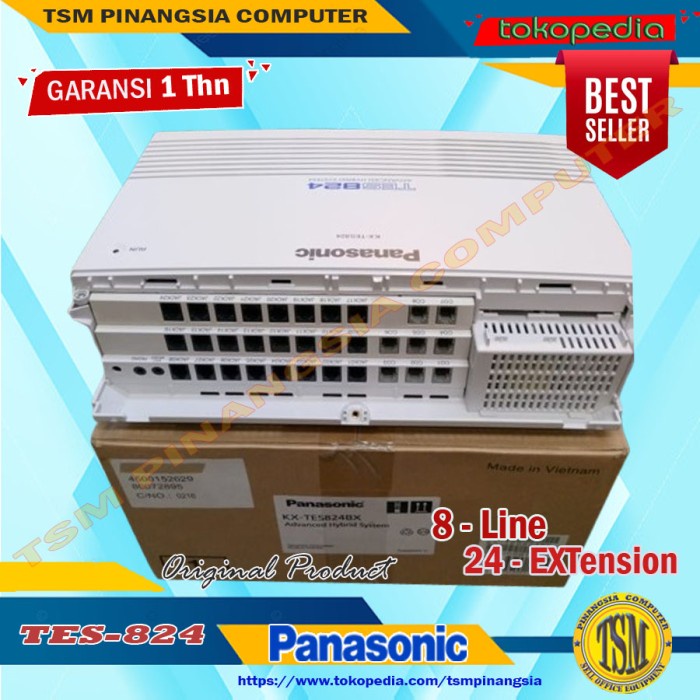 Panasonic KX-TES824 ( 8 Line / 24 Extension ) Telepon Pabx TES 824