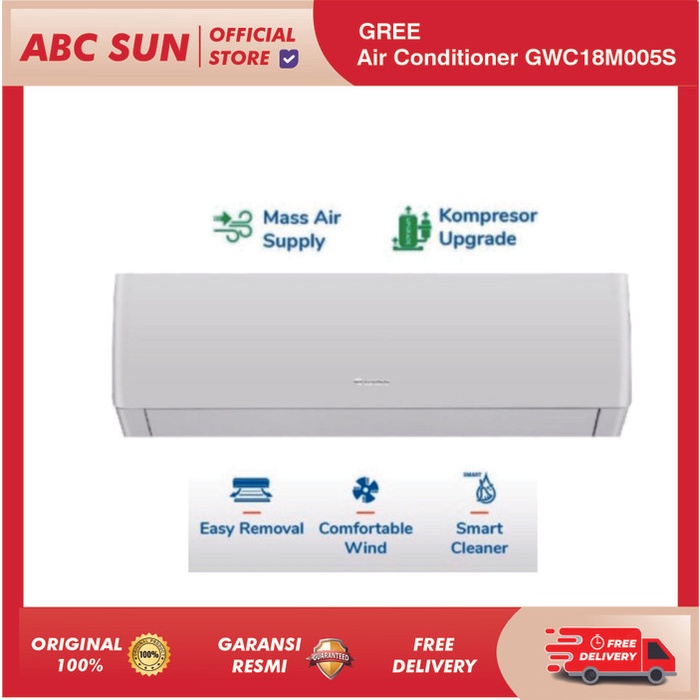 Gree GWC18M005 Air Conditioner 2 Pk Standar Smart Cleaner