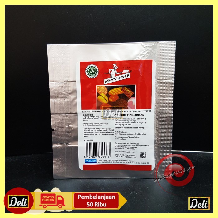 

Ready Stok" Bread Improver Baker Bonus Baker Sachet 10Gr