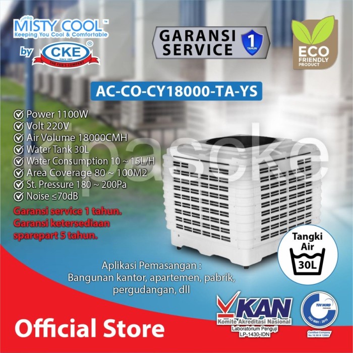 Air Cooler Blower Misty Cool AC-CO-CY18000-TA-YS